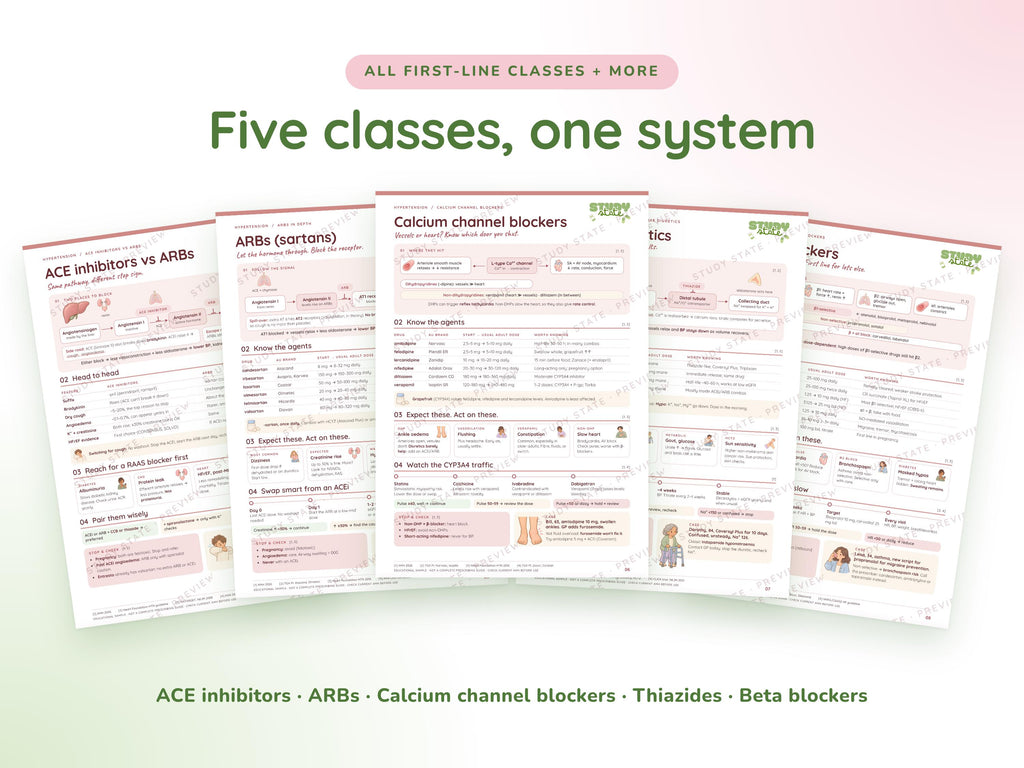 Hypertension study guide preview 4: inside pages, cases and flashcards