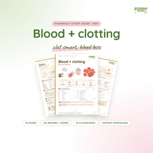 Blood + Clotting study guide PDF by Study State: cover and pages